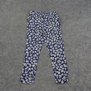 Polo Ralph‎ Lauren Pants Girls 6X Floral Blue Flowers Pink Pony Athleisure B